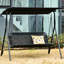 Balancelle avec auvent pour 2 adultes Outsunny