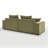 88.58'' Uphostery Sofa with Square Arms-682264674
