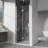 Pivot Shower Doors, 30" W X 72" H Frameless Bi-Fold Swing Shower Door,1/4" (6Mm) Clear Tempered Glass, Chrome Finish Hardware, Reversible Installation