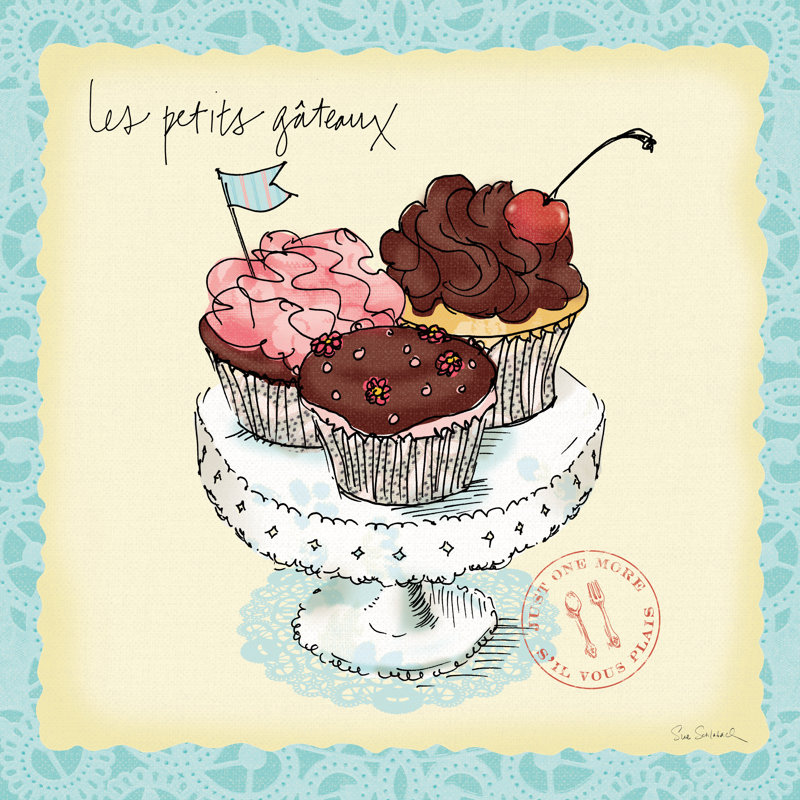 Dessert Please II by Sue Schlabach - Wrapped Canvas Print, 30cm H x 30cm W