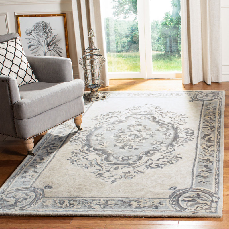 Tapis oriental en laine touffeté à la main Empire, Rectangle 4 pi x 6 pi