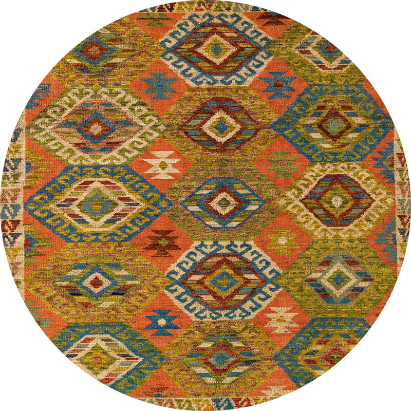 Tapis abstrait moderne 5233, Rond 6 pi