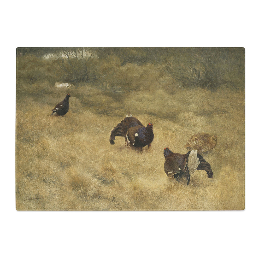 Black Grouse by Bruno Liljefors Chopping Board