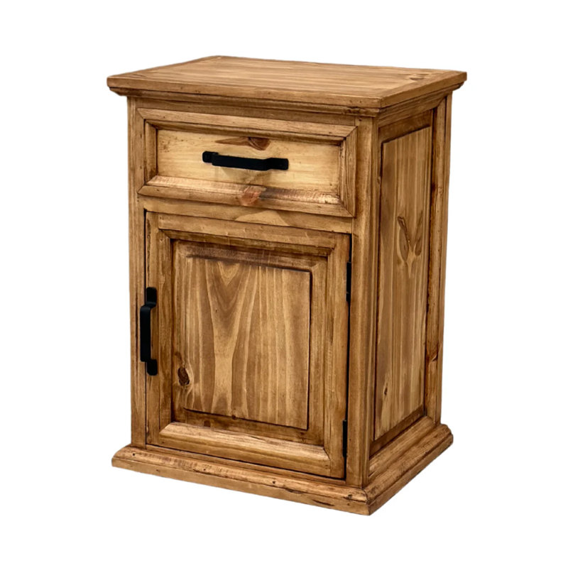 Fremont 19.5'' W Solid Wood Nightstand, Left