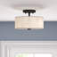 Plafonnier semi-encastré à deux lumières Flaire-121626746-121626745