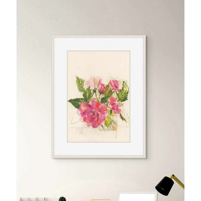 Vase Of Roses 1 Print, 51" H x 40" W