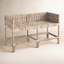 Banc en osier Raye