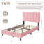Base de lit plateforme simple avec tête de lit tapissier réglable, lattes silencieuses, sommier-2105342245