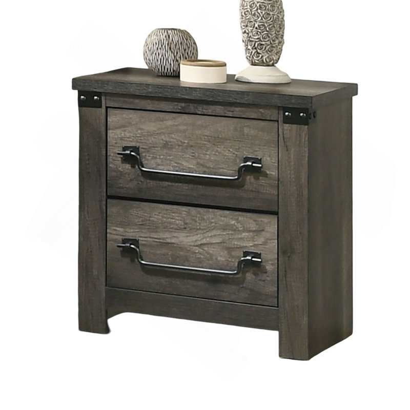Table de chevet Farmhouse Rustic Grey