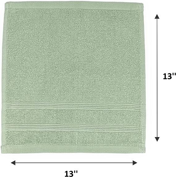 Ensemble de serviettes 100% coton Genadijus 144 pièces, Gris clair