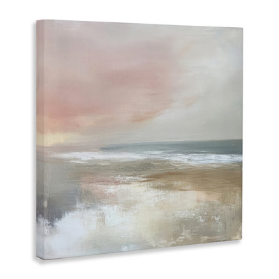Toile «Mute Landscape Marsh Waters», conception par Petal Prints Design