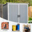 Remise de rangement extérieure imperméable 5 x 3 pi - Armoire en résine pour vélos et accessoires, verrouillable, spacieuse avec porte verrouillable, vélos, décoration de patio-117455865