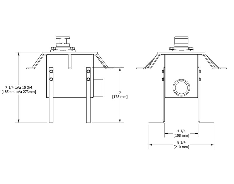 Pieds réglables Riobel pour valve brute RHBX