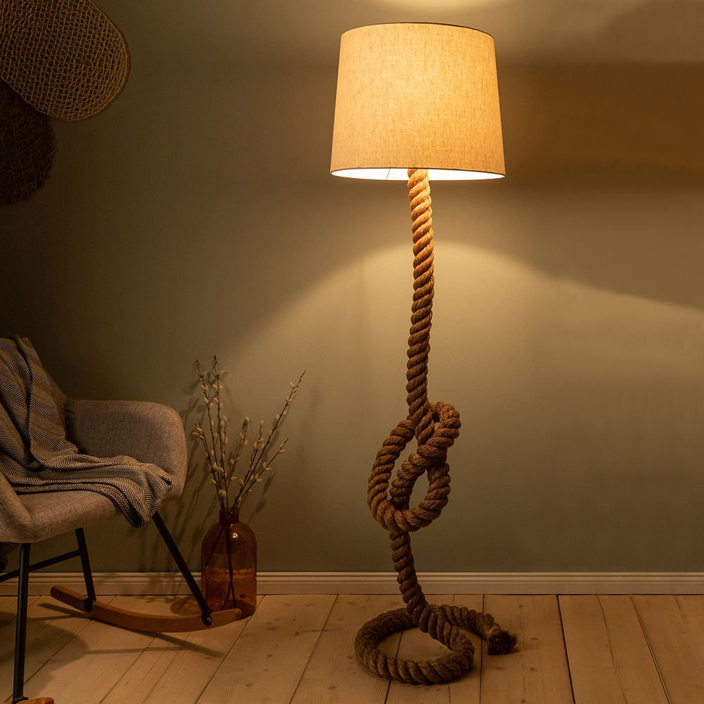 Floating floor store lamp