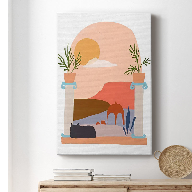 Scène de papier IV sur toile, H 48 po x l 32 po x P 1 po