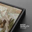 Terre, ton abstrait, coup de pinceau abstrait, photos de salon moderne, impression sur toile encadrée-1161178982-1161178980