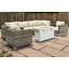 Lsi Fully Assembled 6 Person Seating Group With Firepit And Sunbrella Cushions-380091819