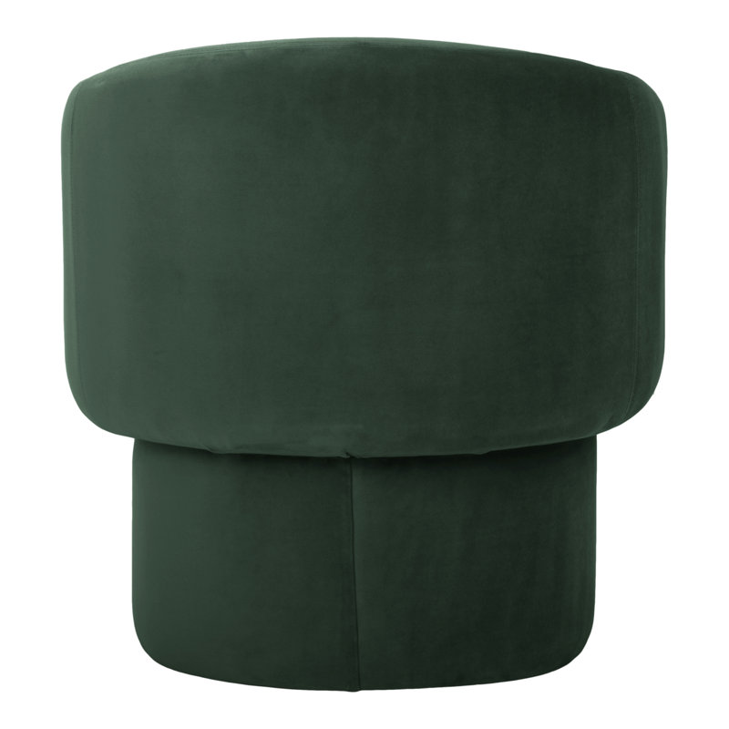 Jessie Accent Chair, Dark Green  Velvet