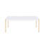 Otrac White & Gold Finish Coffee Table