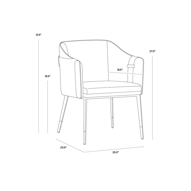 Carter Armchair, Beige