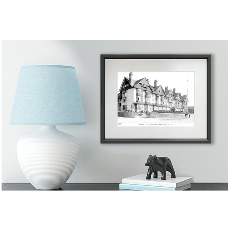 Jersey, St Helier, The Grand Hotel 1893 by Francis Frith - Single Picture Frame Print, 28cm H x 36cm W x 2.3cm D
