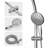 5" Multi Function Dual Shower Head, with Adjustable Slide Bar,Chrome