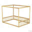 Lit en bois d'hévéa avec clôture Canopy-118019871