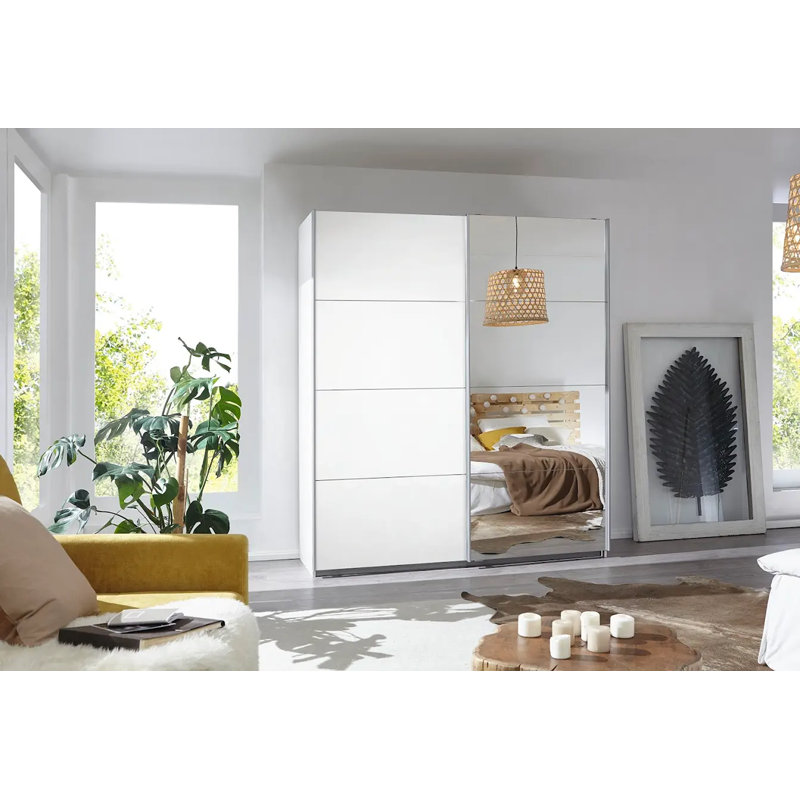 Caracas 3 Door Wardrobe, Basic, 210cm H x 181cm W x 62cm D