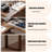 Solid wood walnut-colored L-shaped corner desk-217062027-217062017