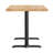 48"L x 30"W Solid Wood Commercial Tabletop w/Two 22" x 22" Dining Height T-Bases-185201525-185201529-185201530