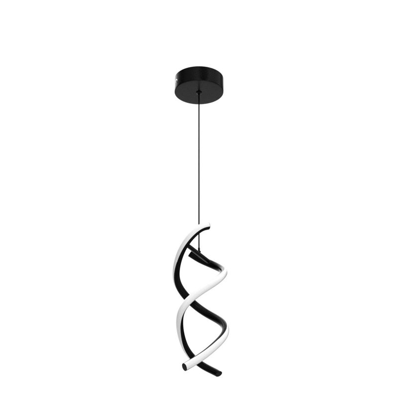 Luminaire suspendu spiralé à DEL