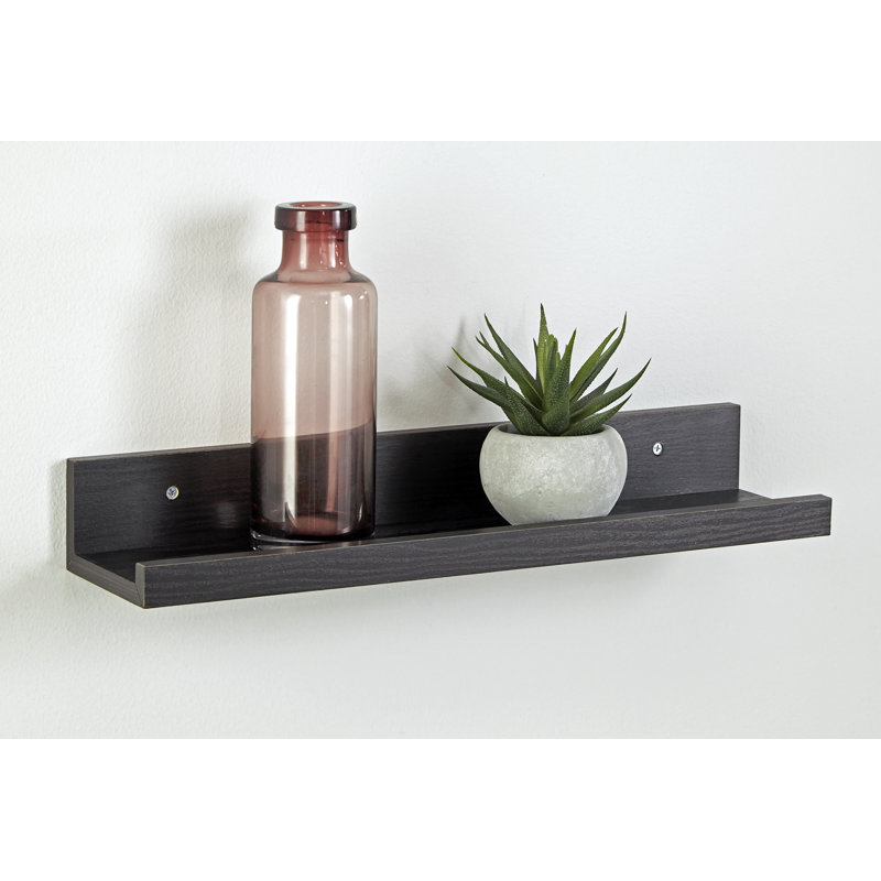 19" Floating Ledge Wall Shelf, White, 2.76” H x 18.98” W x 4.72” D