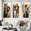 «Cowgirl And Horse Bond», 3 pièces-980706558-980706529
