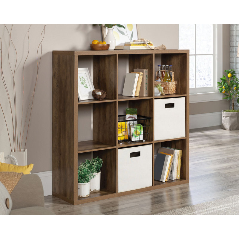Bibliothèque à cubes Chrisine, 43.8" H x 43.8" W x 13.03" D, Brun