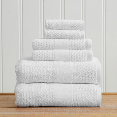 100% Cotton Textured Woven Bath Towel Set