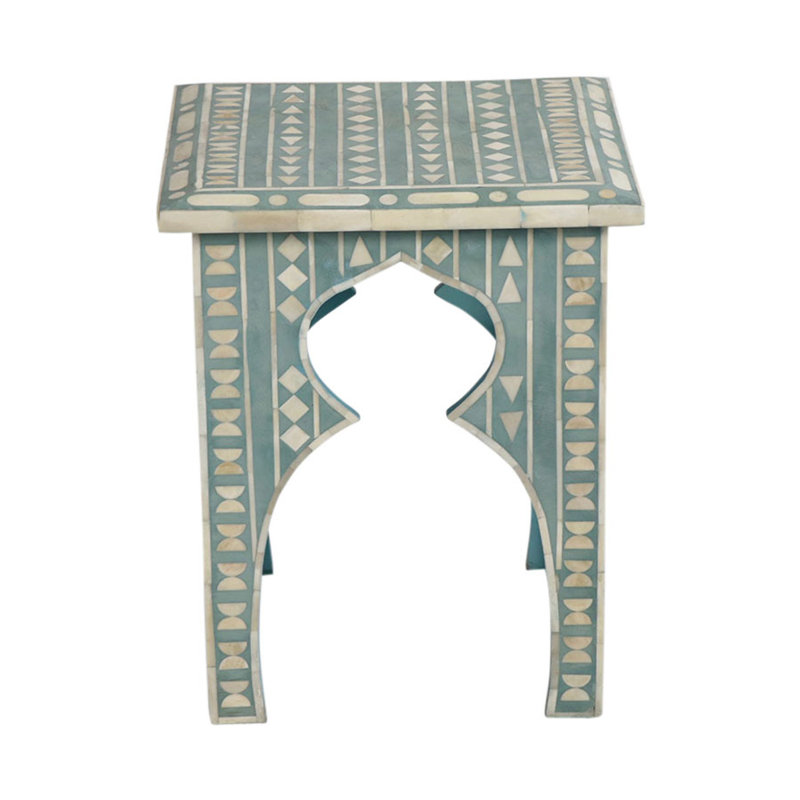 Tabouret d'appoint Diller, Turquoise
