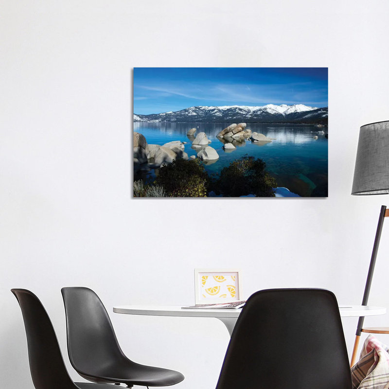 Rocks in a Lake, Lake Tahoe, California, USA IV 1 Piece Wrapped Canvas Wall Art, 101.6 cm H x 66.04 cm W x 3.175 cm D