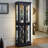 Curio Cabinet with Tempered Glass Doors