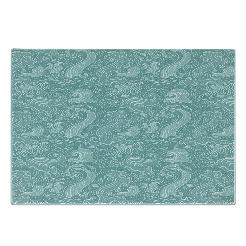 East Urban Home Glass Abstract Cutting Board