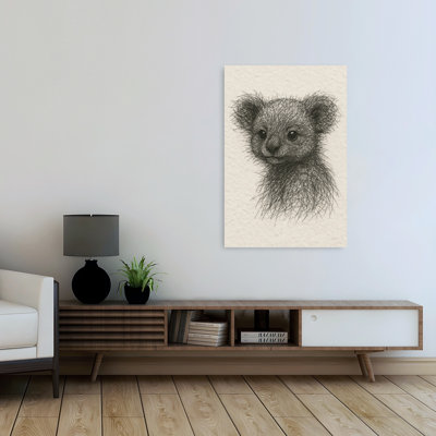 Cute Baby Koala Drawing Contemporary Koala Wall Art Print 1 Piece Wrapped Canvas Wall Art