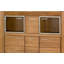 VELVET Manufactured + Solid Oak Wood 6-Door Cocktail Cabinet
