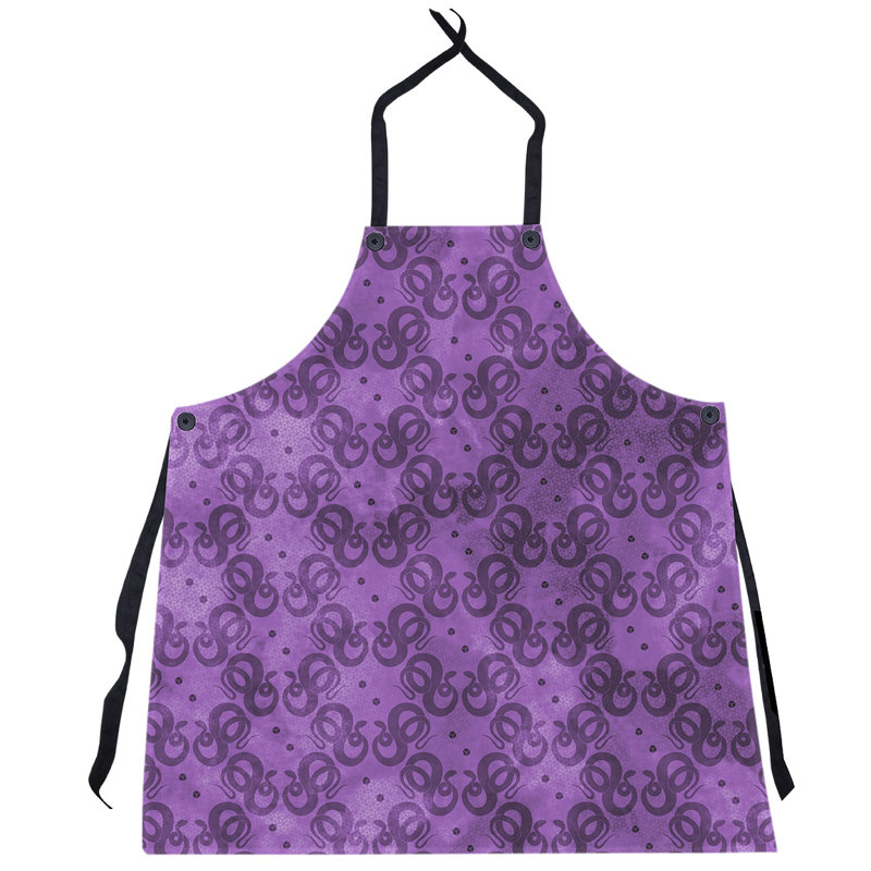 Tablier à motif de serpents, Mauve