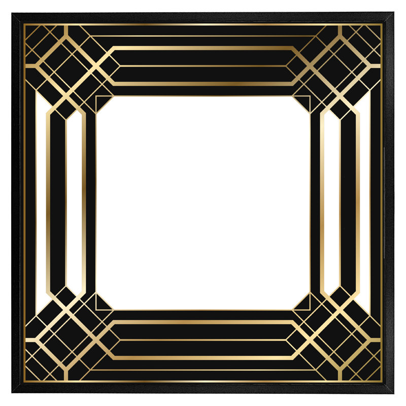 Harborcreek Deco Black Frame - Single Picture Frame Print, Black Framed, 31cm H x 31cm W x 4cm D