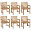 Solid Teak Wood Garden Chair with Multi Colour Cushions Lounge-1312166130