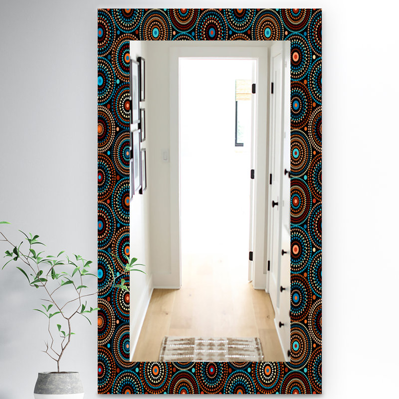 Miroir mural traditionnel 4 impressions obsidian, H 39,4 po x l 29,5 po