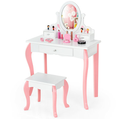 McMillian Kids Vanity Set with Mirror