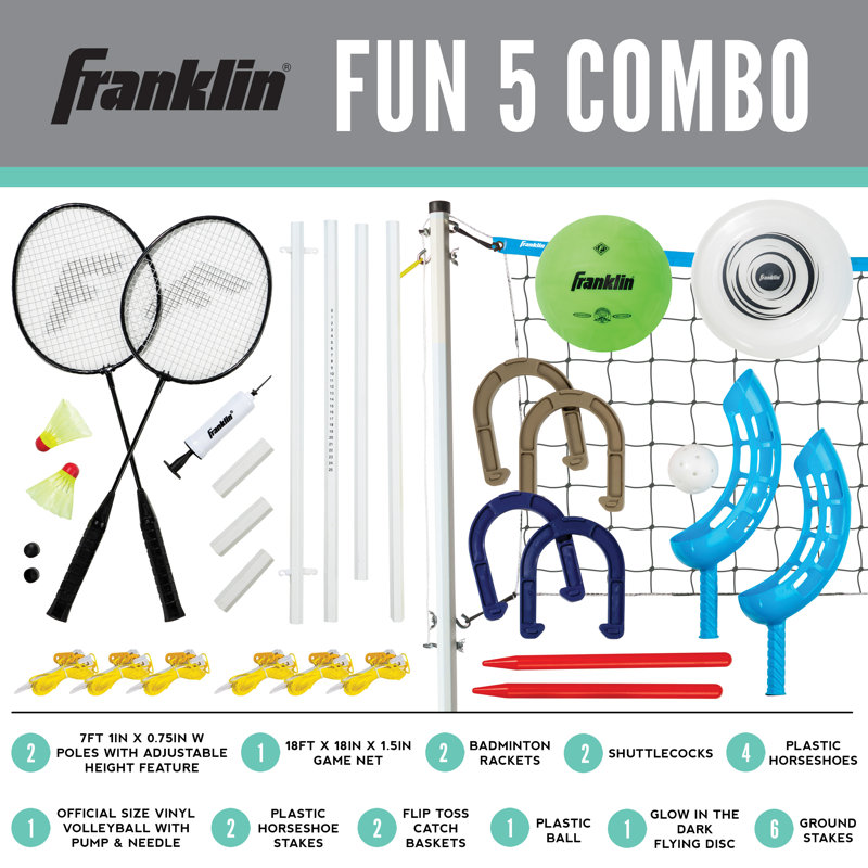Fun 5 Combo Game Set with Carrying Case