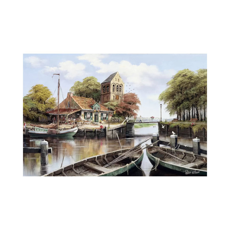 Dutch Waterhouse by Reint Withaar - Wrapped Canvas Print, 66.04 cm H x 45.72 cm W x 3.175 cm D