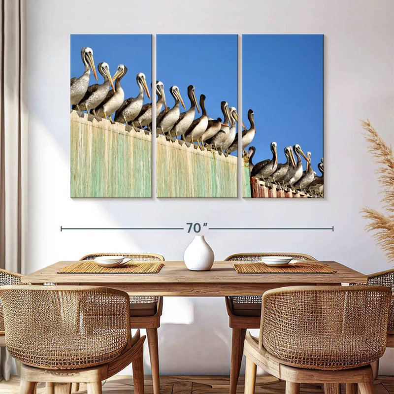 Brampt Pelican Party, 48" H x 74" W