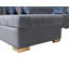 Canapé modulaire en velours gris Lorena-92113165